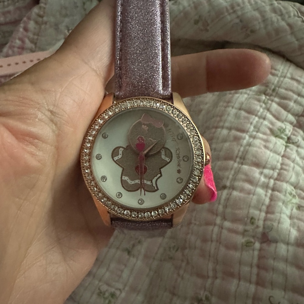 Betsey Johnson Purple and Gold Watch